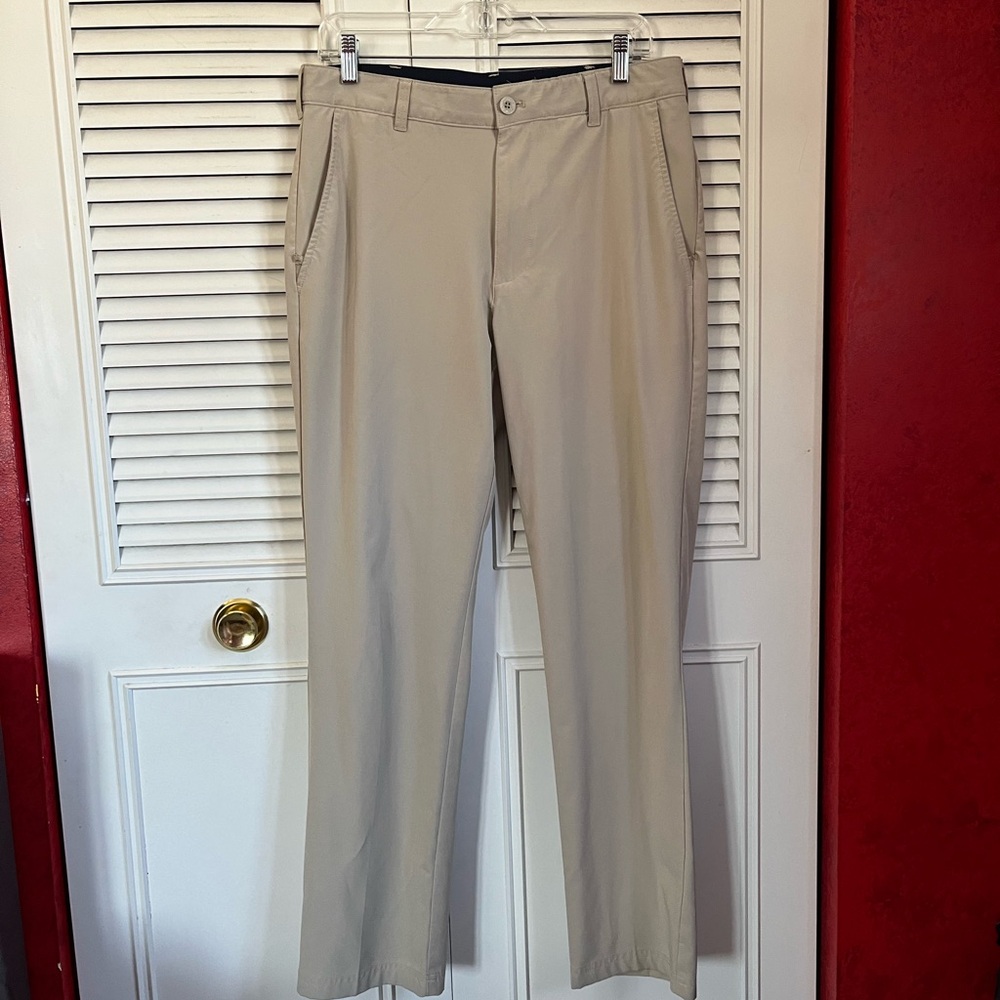 IZOD Golf Performance Pants Khaki Sz 32x30